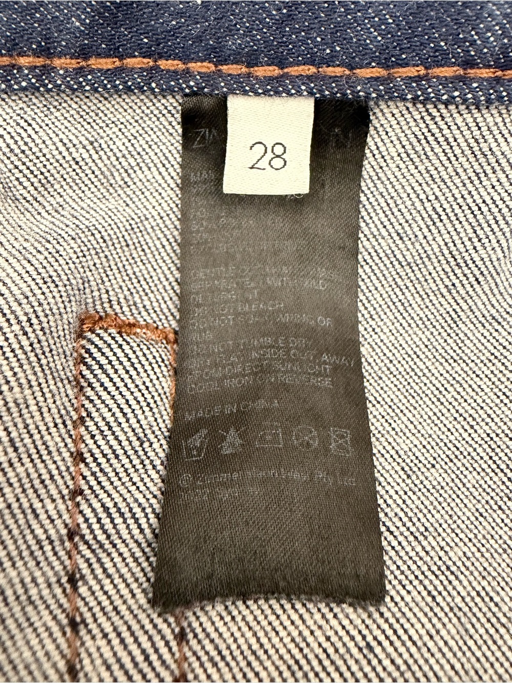 Zimmermann Kaleidoscope Cuffed Crop Jeans in Ink Wash Size 28 - Picture 9 of 11